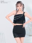 画像10: XSサイズあり【ANGEL R/エンジェルアール】パール付き/ ワンショルダー/ シフォン/ ストレッチ/ タイト/ セットアップ/ ミニドレス/ キャバドレス[OF2] (10)