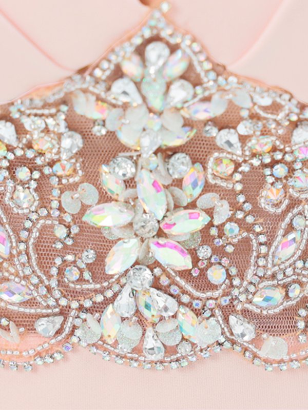 画像12: XSサイズあり【ANGEL R/エンジェルアール】ウエストビジュー/ パフスリーブ/ オフショルダー/ バストタック/ ストレッチ/ タイト/ ミニドレス/ キャバドレス[OF2] (12)