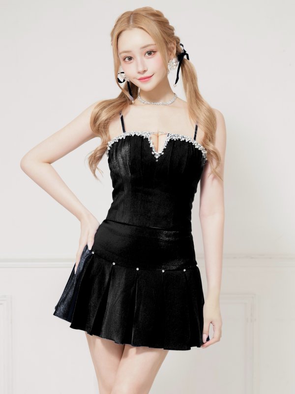 ブラック　モデル：きよみ　身長：158cm　着用サイズ：Sサイズ