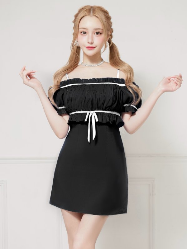 ブラック　モデル：きよみ　身長：158cm　着用サイズ：Sサイズ