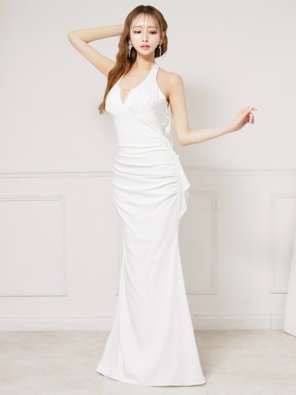 ホワイト　モデル：楓　身長：161cm　着用サイズ：Sサイズ