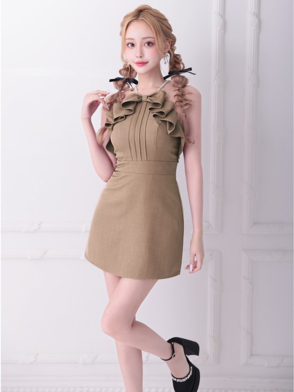 ベージュ モデル：きよみ　身長：158cm　着用サイズ：Sサイズ