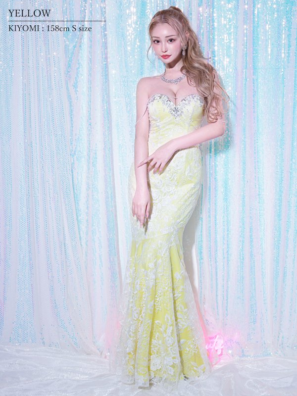 イエロー モデル:きよみ 身長:158cm 着用サイズ:Sサイズ