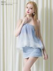 ブルー　モデル：きよみ　身長：158cm　着用サイズ：Sサイズ