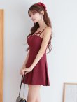 レッド　モデル：まりん　身長：164cm　着用サイズ：Sサイズ
