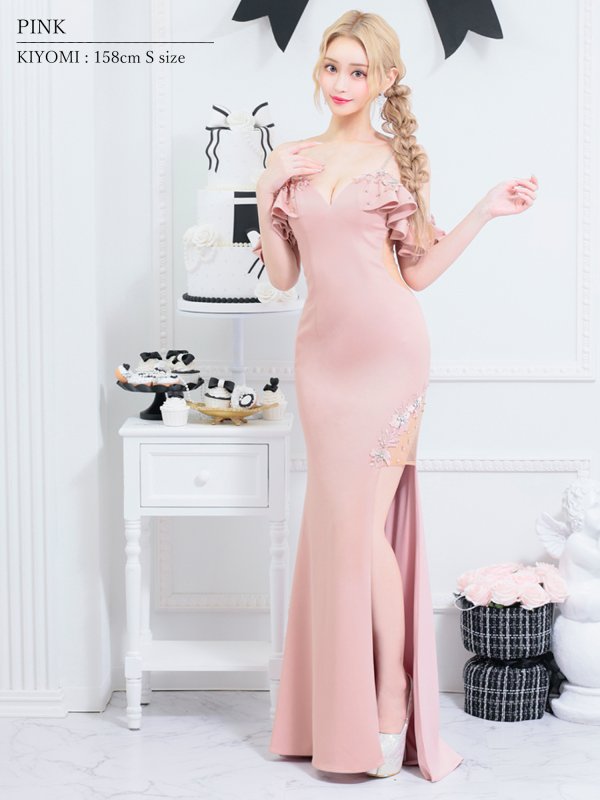 ピンク モデル:きよみ 身長:158cm 着用サイズ:Sサイズ