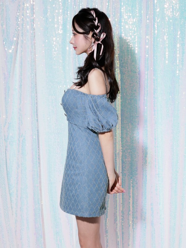 ブルー モデル:ゆめか 身長:160cm 着用サイズ:Sサイズ