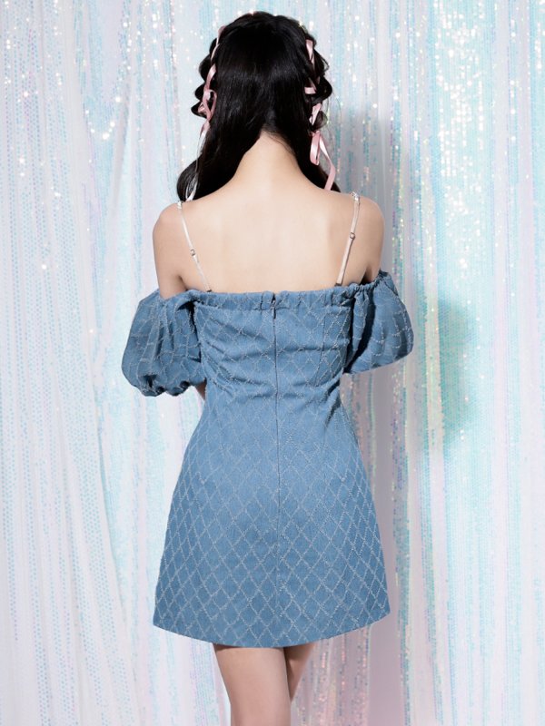 ブルー モデル:ゆめか 身長:160cm 着用サイズ:Sサイズ