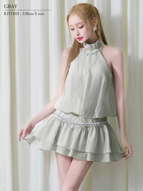 グレー モデル：きよみ　身長：158cm　着用サイズ：Sサイズ