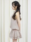 ベージュ モデル：みゆ　身長：156cm　着用サイズ：Sサイズ