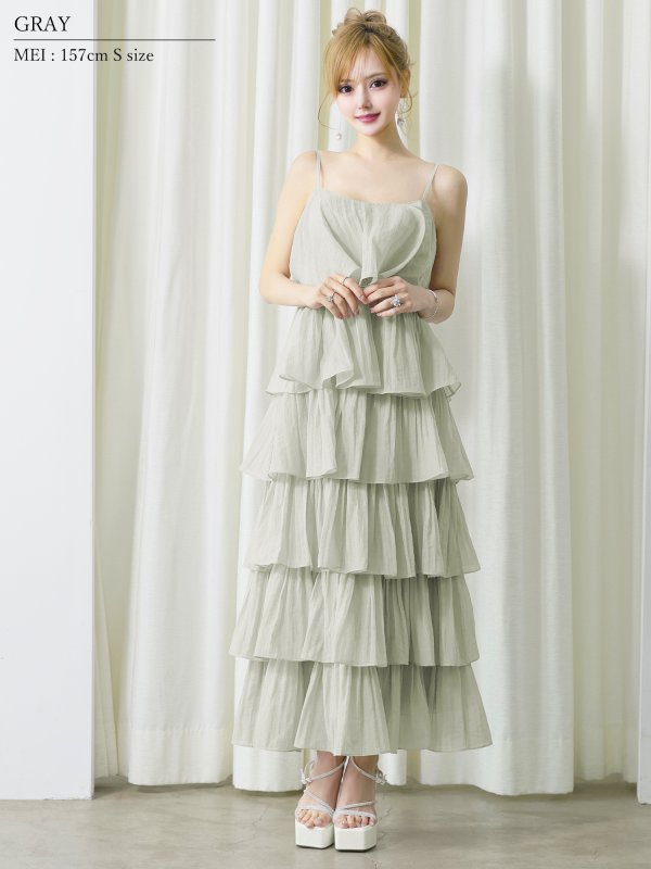 グレー　モデル：葉月芽生　身長：157cm　着用サイズ：Sサイズ