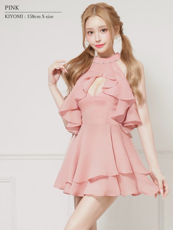 ピンク モデル:きよみ 身長:158cm 着用サイズ:Sサイズ