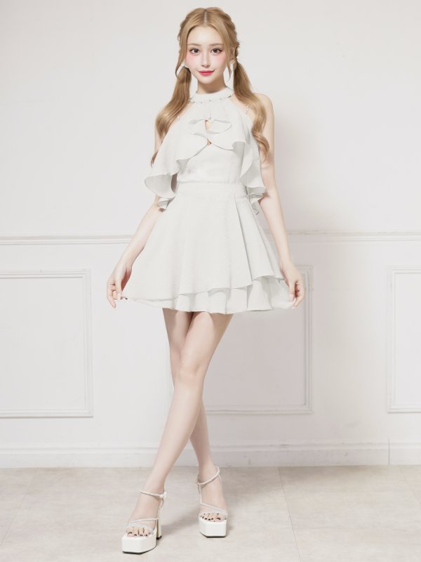 ホワイト モデル:きよみ 身長:158cm 着用サイズ:Sサイズ