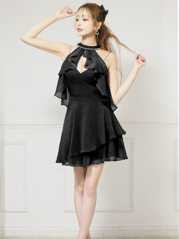 ブラック モデル:楓 身長:161cm 着用サイズ:Sサイズ