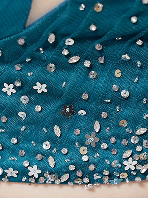 ティールブルー モデル:きよみ 身長:158cm 着用サイズ:Sサイズ