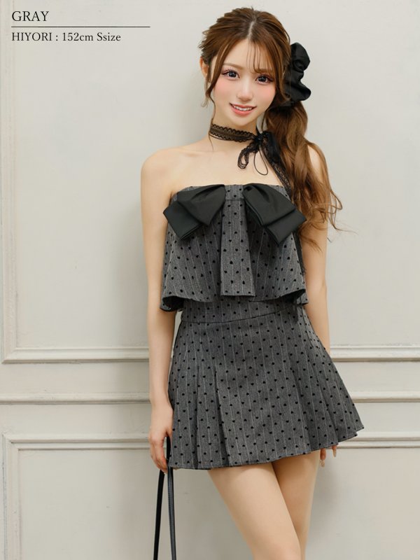 グレー モデル:ひより 身長:152cm 着用サイズ:Sサイズ