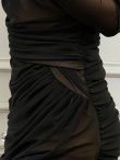 ブラック　モデル：葉月芽生　身長：157cm　着用サイズ：Sサイズ