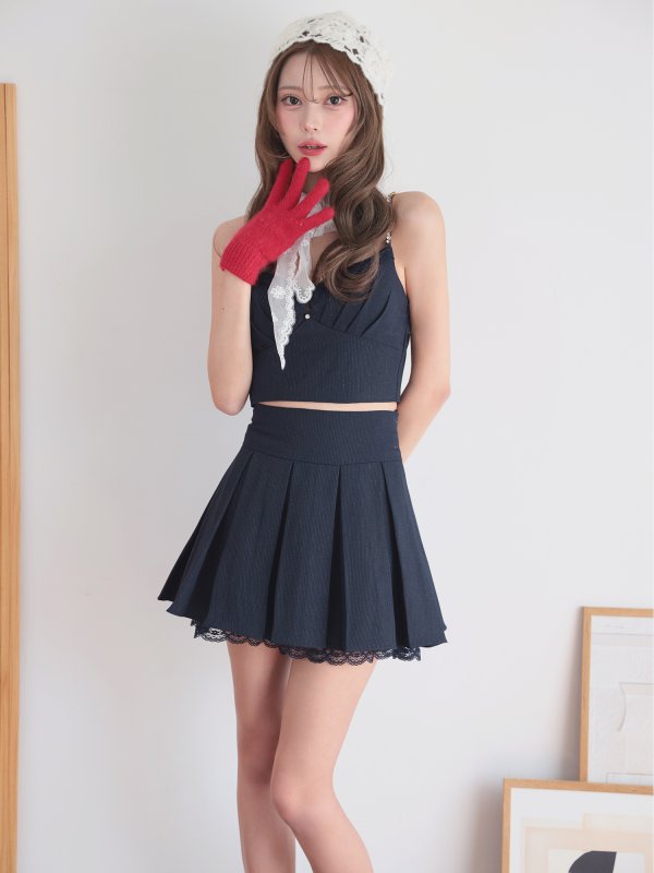 ネイビー モデル：るりぴ　身長：165cm　着用サイズ：Sサイズ