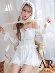 ホワイト　モデル：るりぴ　身長：165cm　着用サイズ：Sサイズ