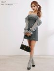 グレー　モデル：葉月芽生　身長：157cm　着用サイズ：Sサイズ