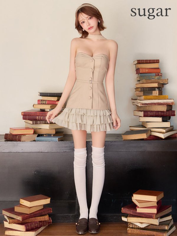 ベージュ モデル：れみれみ　身長：163cm　着用サイズ：Sサイズ