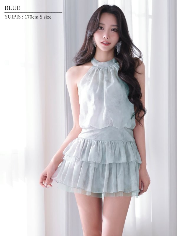 ブルー モデル：ゆいぴす　身長：170cm　着用サイズ：Sサイズ