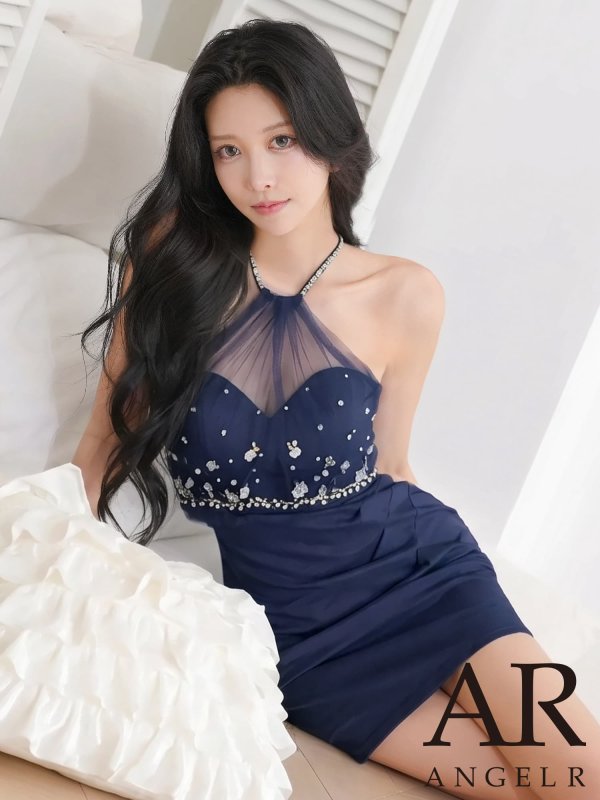 ネイビー　モデル：ゆいぴす　身長：170cm　着用サイズ：Sサイズ