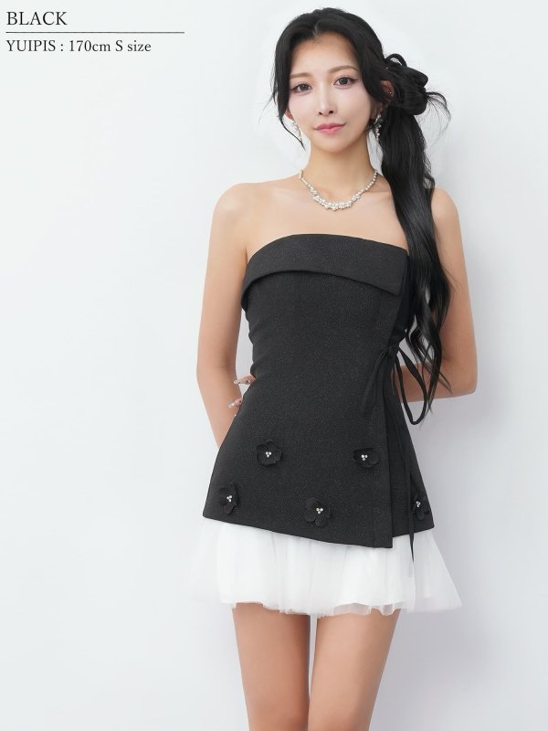 ブラック　モデル：ゆいぴす　身長：170cm　着用サイズ：Sサイズ