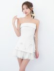 ホワイト　モデル：るりぴ　身長：165cm　着用サイズ：Sサイズ
