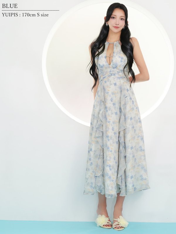 ブルー　モデル：ゆいぴす　身長：170cm　着用サイズ：Sサイズ