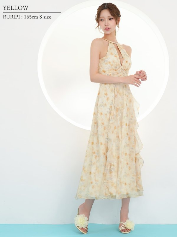 イエロー　モデル：るりぴ　身長：165cm　着用サイズ：Sサイズ