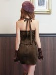 ブラウン　モデル：葉月芽生　身長：157cm　着用サイズ：Sサイズ