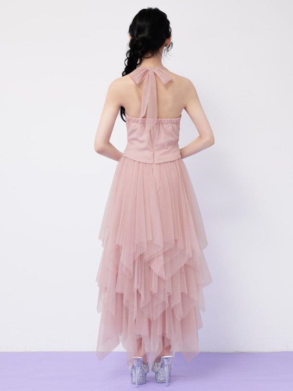 ピンク　モデル：ミレイ　身長：156cm　着用サイズ：Sサイズ