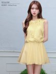 イエロー　モデル：るりぴ　身長：165cm　着用サイズ：Sサイズ