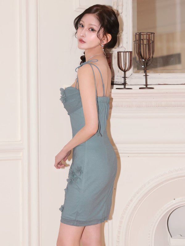 ブルー　モデル：ミレイ　身長：156cm　着用サイズ：Sサイズ