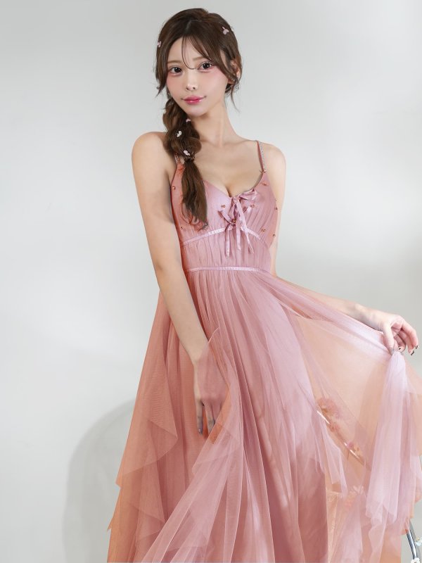 ピンク　モデル：るりぴ　身長：165cm　着用サイズ：Sサイズ