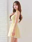 イエロー　モデル：るりぴ　身長：165cm　着用サイズ：Sサイズ