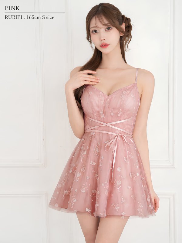 ピンク　モデル：るりぴ　身長：165cm　着用サイズ：Sサイズ