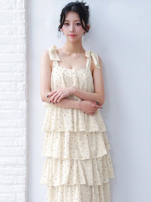 アイボリー　モデル：ゆいぴす　身長：170cm　着用サイズ：Sサイズ