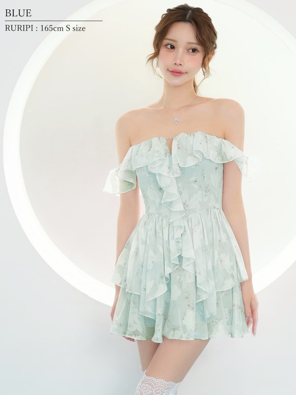ブルー モデル：るりぴ　身長：165cm　着用サイズ：Sサイズ