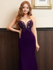 パープル　モデル：葉月芽生　身長：157cm　着用サイズ：Sサイズ