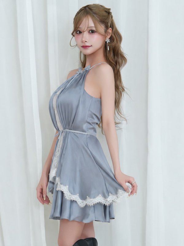ブルー　モデル：のあ　身長：148cm　着用サイズ：Sサイズ
