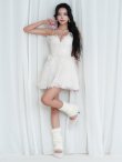 ホワイト　モデル：ゆいぴす　身長：170cm　着用サイズ：Sサイズ