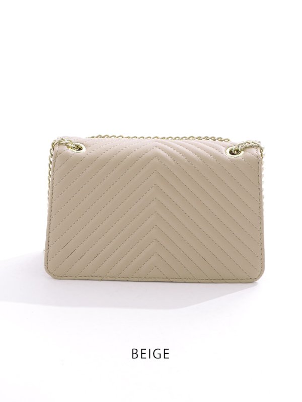 画像5: チェーンショルダーバッグ【2カラー】[OF03] 【IM】 (5)