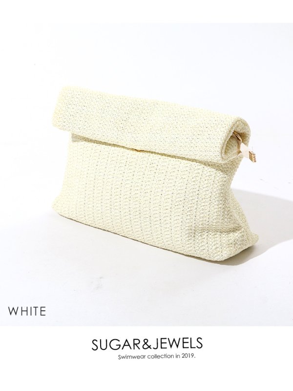 画像2: 【即日発送】【ビキニ】【水着小物：ビーチバッグ】ストロークラッチバッグ[FB01] (2)