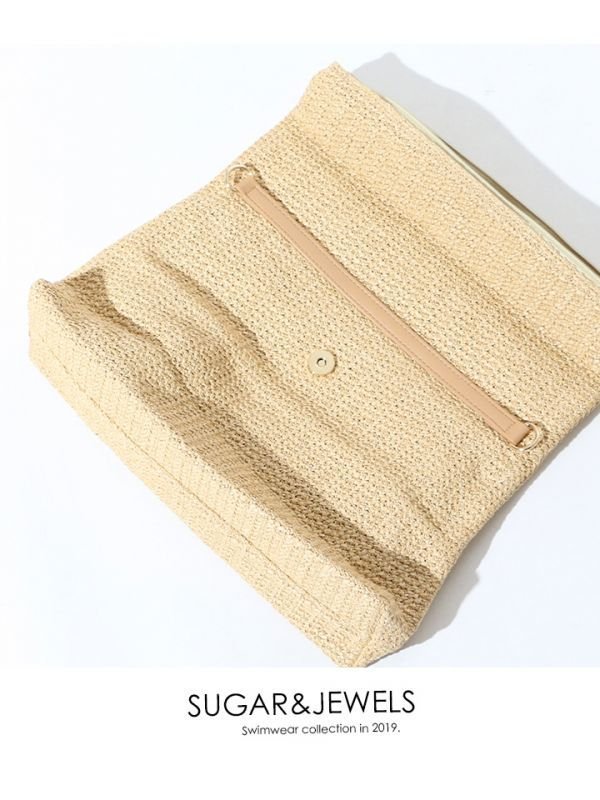 画像7: 【即日発送】【ビキニ】【水着小物：ビーチバッグ】ストロークラッチバッグ[FB01] (7)