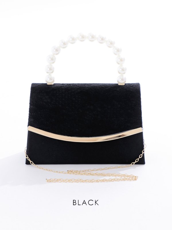 画像2: 【BAG】2WAYバッグ/ハンドバッグ/ショルダーバッグ/チェーン/パール【Fサイズ/3カラー】[OF04] 【IM】 (2)