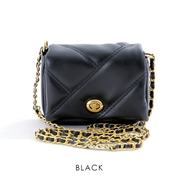 画像3: ステッチデザインミニショルダーバッグ【2カラー】[OF04] (3)