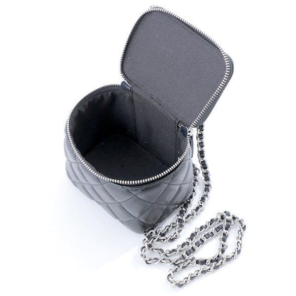 画像8: 【水着小物：ビーチバッグ】ショルダーチェーン付き/ キルティング/ バニティバッグ[HC03] (8)