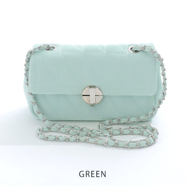 画像3: 【バッグ】キルティングショルダーバッグ【2カラー】[OF08] (3)